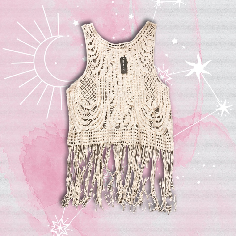 NWT Bohemian Cotton Knit Top